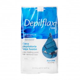 DEPILFLAX HARD WAX WITHOUT STRIPS FOR DEPILATION 1KG AZULEN