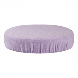 Terry cloth stool cover purple
