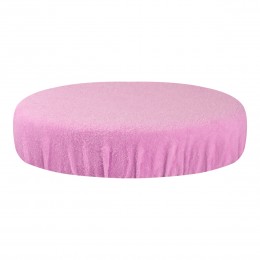 Terry cloth stool cover pink