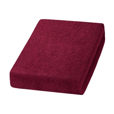 Burgundy terry sheet