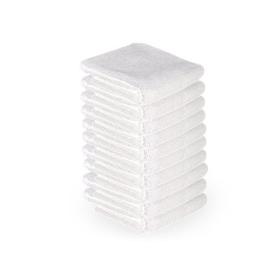 Microfiber towel 73 x 40 cm 10 pcs white