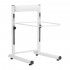 Pedicure tray with adjustable height, white