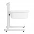 Pedicure tray with adjustable height, white