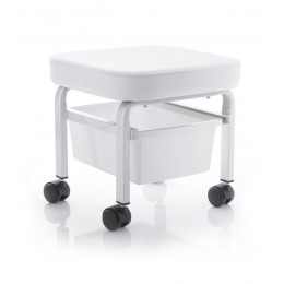 Pedicure cosmetic stool with container