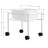 Pedicure tray white straight