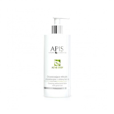 Apis acne-stop cleansing milk antibacterial with green tea 500 ml