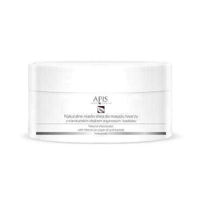 Apis natural shea butter with argan oil for facial massage 100 g