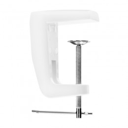 Tabletop holder for magnifying glass lamp white