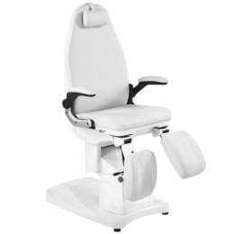 Azzurro 709A 3-motor electric podiatry chair, white