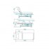 Electric massage lounger Azzurro 684 1 motor white