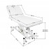 Electric massage lounger Azzurro 684 1 motor white