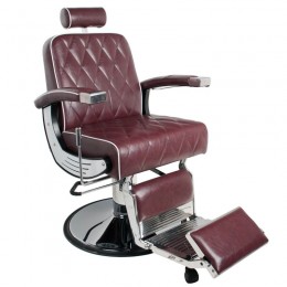 Gabbiano Imperial burgundy barber chair