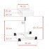 Bell pedicure footrest white
