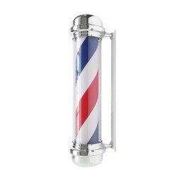 Illuminated ceiling lamp barber shop BB-02 silver large