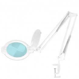 Glow Moonlight 8012/5" LED magnifying glass lamp for table top, white