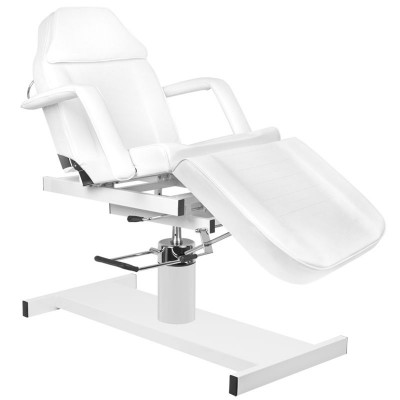 Hyd. cosmetic chair A 210D with cradle white Hyd. cosmetic chair A 210D with cradle white