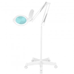 Glow Moonlight 8012/5" white LED magnifying glass lamp with stand