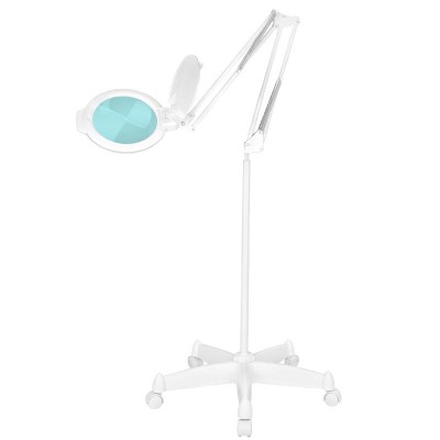 Glow Moonlight 8012/5" white LED magnifying glass lamp with stand