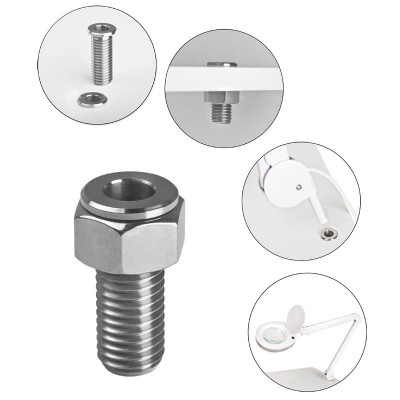 Lamp holder-magnifying glass tube stainless steel