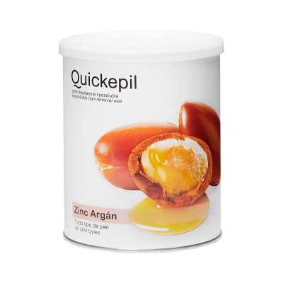 Quickepil depilatory wax tin zinc-argan 800 ml
