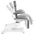 Electric cosmetic chair Azzurro 869A swivel 4 motors gray