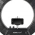 Ring light 18" 48W led black + stand