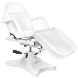 Hyd. cosmetic chair A 234D with cradle, white