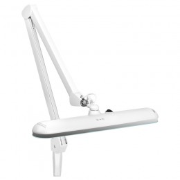 LED workshop lamp Elegante 801-l with vice, adjustable light intensity, white