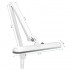 LED workshop lamp Elegante 801-l with vice, adjustable light intensity, white