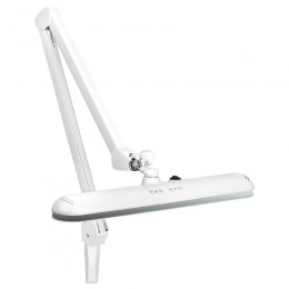 LED workshop lamp Elegante 801-tl with vice, adjustable light intensity and color, white