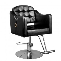 Hair System hairdressing chair 0-90 black