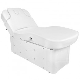 Spa cosmetic couch Azzurro krystal 370-3 4 motors white heated