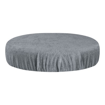 Terrycloth stool cover gray