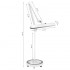 Elegante 801-s LED workshop lamp with standard white stand