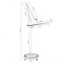 LED workshop lamp Elegante 801-tl with stand, adjustable light intensity and color, white LED workshop lamp Elegante 801-tl with stand, adjustable light intensity and color, white