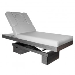 Spa cosmetic couch Azzurro 815B luminous gray wood heated Spa cosmetic couch Azzurro 815B luminous gray wood heated