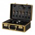 Barber's suitcase gold black