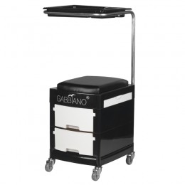 Helper - pedicure stool 16 plus black/white