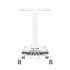Comfort Pedicure Tray on Wheels with Lift Function