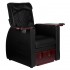 Azzurro 101 black back massage spa pedicure chair