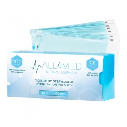 All4med autoclavable bags 57 mm x 105 mm 200 pcs.