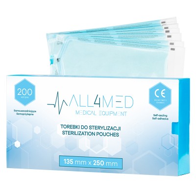 All4med autoclavable bags 135 mm x 250 mm 200 pcs.