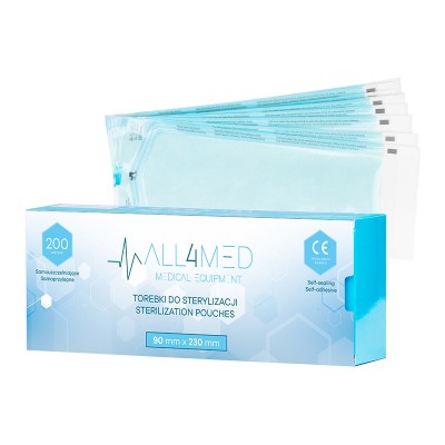 All4med autoclavable bags 90 mm x 230 mm 200 pcs.