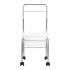 Pedicure shower tray on wheels chrome Pedicure shower tray on wheels chrome