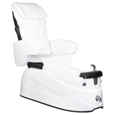 AS-122 white pedicure spa chair with massage function and pump