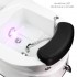AS-122 white pedicure spa chair with massage function and pump