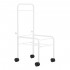 Pedicure tray on wheels white Pedicure tray on wheels white