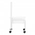 Pedicure tray on wheels white Pedicure tray on wheels white