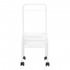 Pedicure tray on wheels white Pedicure tray on wheels white