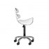 Roll speed cosmetic stool AM-880 white